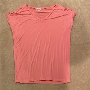 Piko Tunic. Peach color. Size Small. V neck.